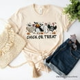 thumbnail image 1 of Chick or Treat Spooky T-Shirt, Halloween Chicken Tee for Country Life Enjoyers, 1 of 6