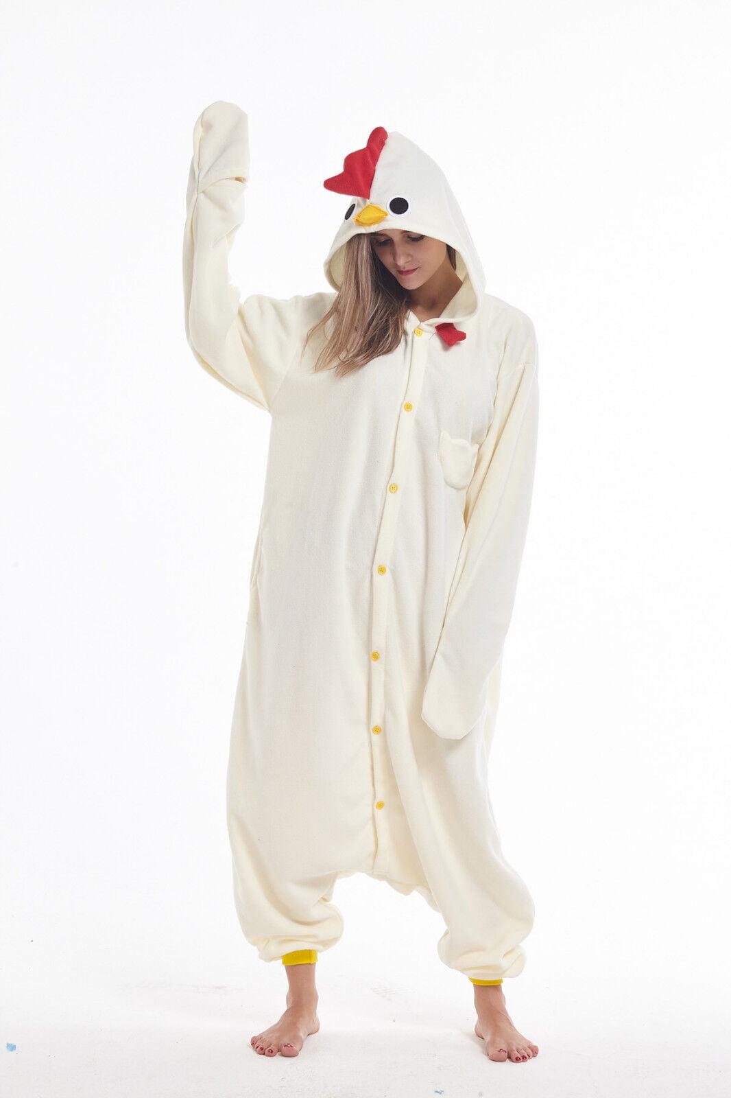 Chick pajamas halloween onesies cartoon couple home clothes cosplay