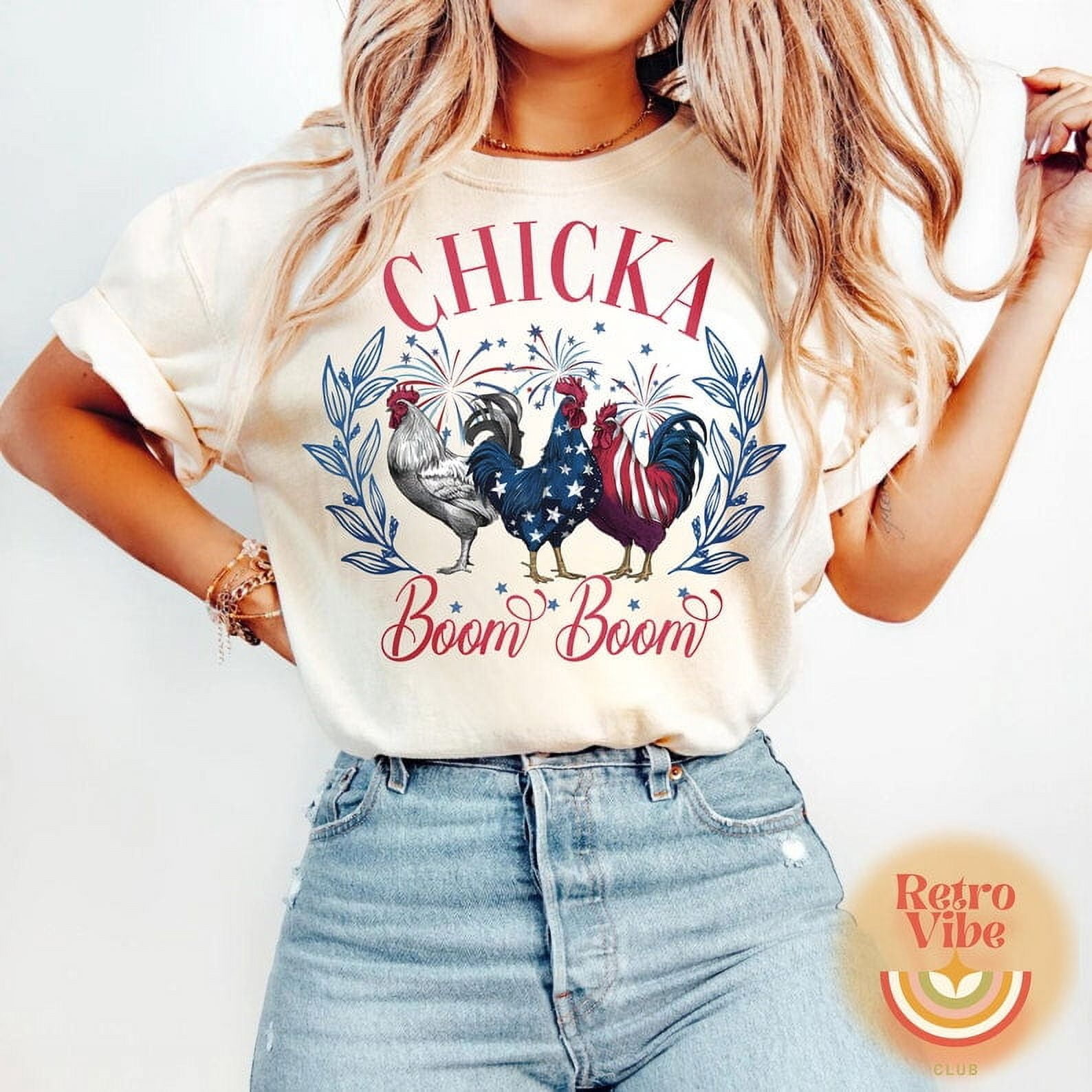 T-shirt YearOne Super Chicken En Détresse #2 - Blanc - Taille Petit - Neuf Avec étiquettes