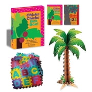Chicka Chicka Boom Boom and Chicka Chicka 1 2 3 by Bill Martin Jr and Activity Gift Set Includes Alphabet , Numbers , Coconut Tree