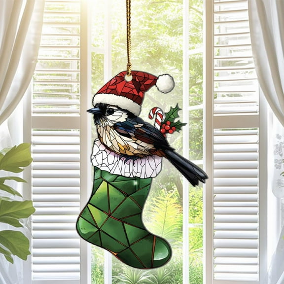 Chickadee Acrylic Suncatcher Window Hanging, Chickadee Ornaments, Chickadee Decor, Chickadee Gifts For Women Men, Gift For Chickadee Lovers