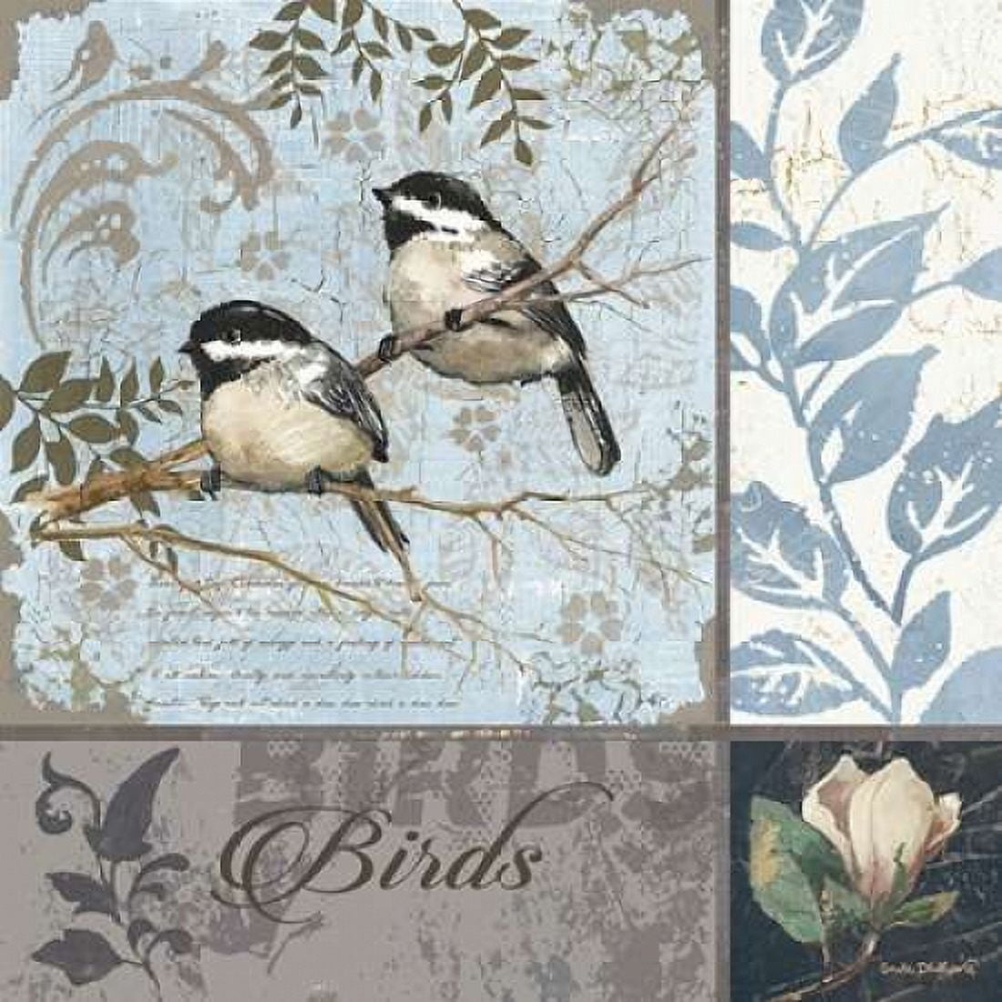 Chickadee Sampler Canvas Art - Anita Phillips (24 x 24)