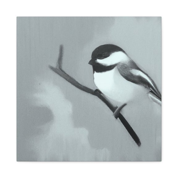 "Chickadee in Bloom" - Canvas