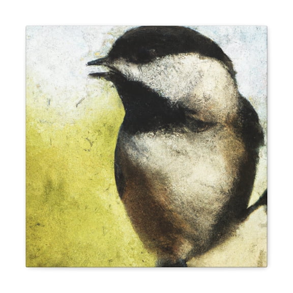 "Chickadee in Impressionism" - Canvas
