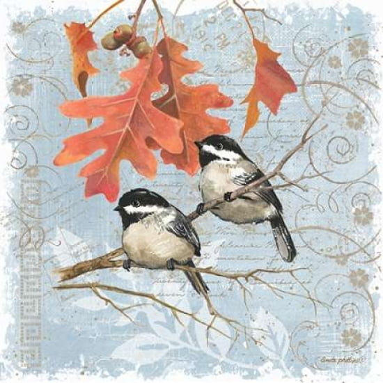 Chickadees IV Canvas Art - Anita Phillips (24 x 24)