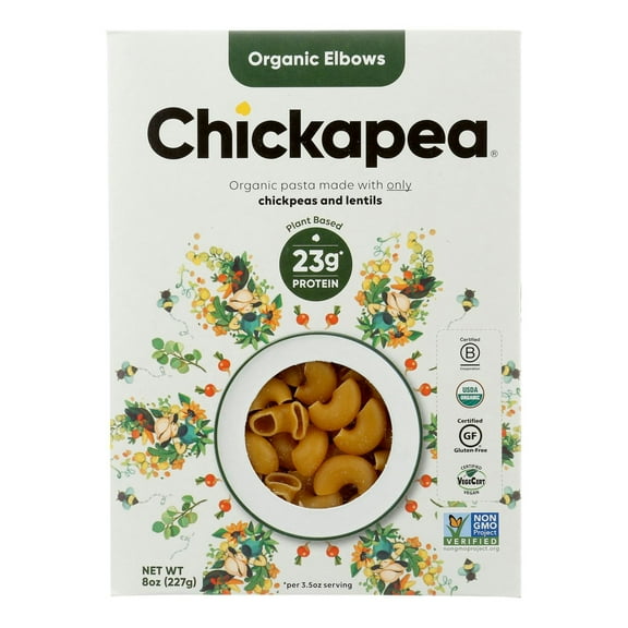 Chickapea Elbow Pasta 8 oz (Pack Of 6)