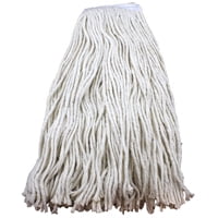 Chickasaw 00356 Cut-End Wet Mop Head, 20 oz Capacity, 1 in Headband, Cotton/Synthetic