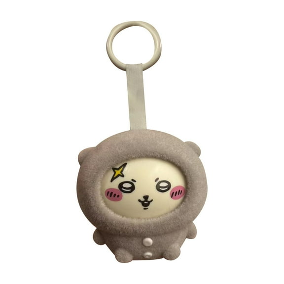Chickawa Doll Keychain, Chiikawa Plush Keychain, 3.6'' Stuffed Animal Cute Plush Toys Pendant for Bags/Backpacks/Wallet, Birthday Christmas Easter Graduation Gifts Giving - Rakko