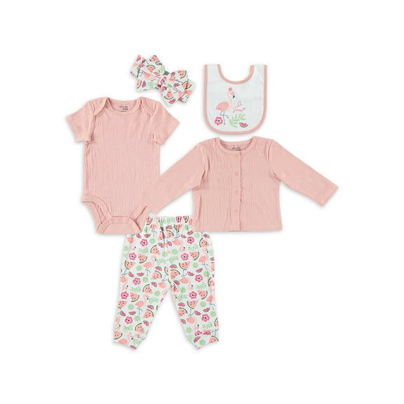 Chickea Baby Girl Infant Girl 5PC Cardigan Set