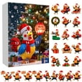 thumbnail image 1 of Chicken Advent Calendar 2025, 24 Pcs Hanging Acrylic 2D Decorations for Xmas Tree, Unique Holiday Gifts for Friends (B), 1 of 8