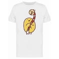 thumbnail image 1 of Chicken And Bell Cartoon T-Shirt Men -Image by Shutterstock, Male XX-Large, 1 of 2