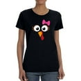 thumbnail image 1 of Chicken And Bow Tie T-Shirt Women -Smartprints Designs, Female Large, 1 of 4