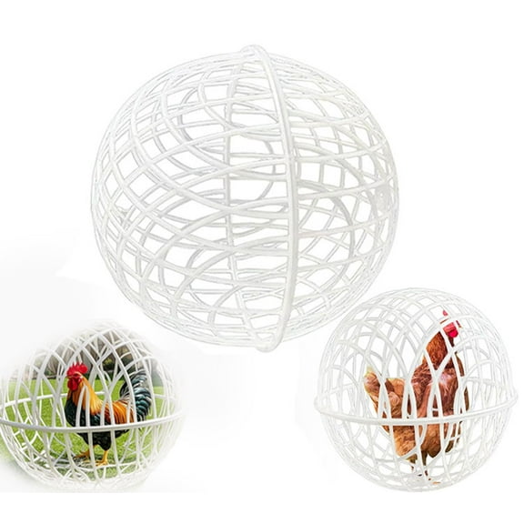 Chicken Balls Cage for Outside, Ball-Shaped Chicken Cage, Movable Plastic Mesh Chicke Coops, Outdoor Rabbit Hutch for Rabbits Pigeon Chicks Outdoor Farm Courtyard Use