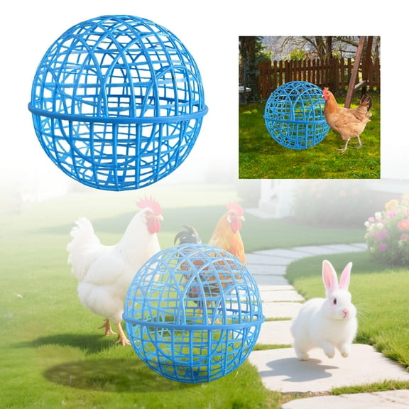 Chicken Balls Cage Rolling for Outside, Removable Chicken Coop Ball, Outdoor Rollable Round Chicken Cage, Poultry Enclosure Round Hutch, Rabbits Safe Walking Net for Pet Safety Outdoor Farm