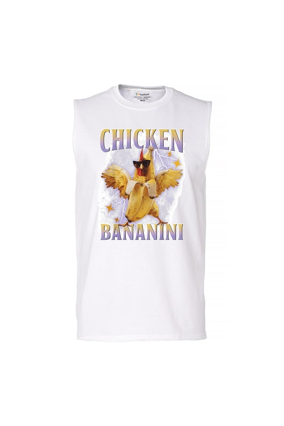 Chicken Bananini Men's Muscle Shirt Funny Italian Brainrot Gen Z Alpha Meme