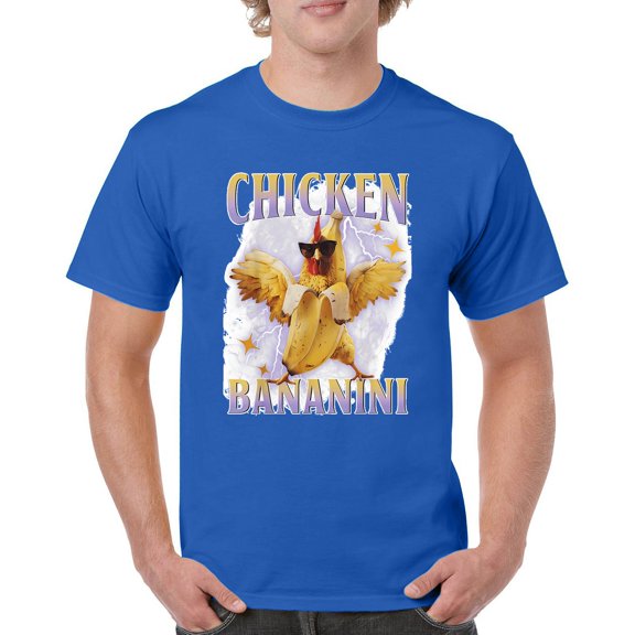 Chicken Bananini T-shirt Funny Italian Brainrot Gen Z Alpha Meme Men's Tee