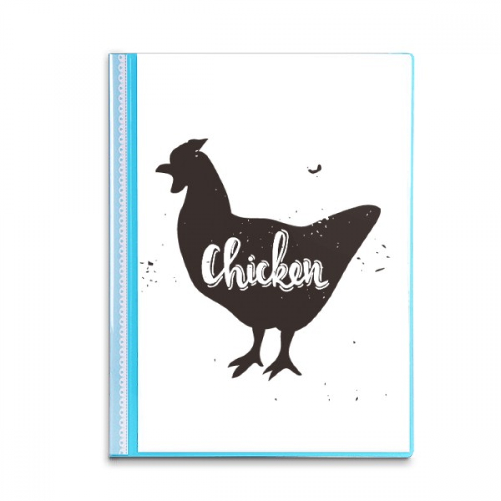 Chicken Black And White Animal Book Sheet Protectors Portfolio Binder ...