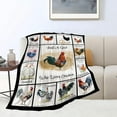 thumbnail image 1 of Chicken Blanket Rooster Decor Throw Blankets Cozy Fleece Flannel Plush Lightweight Bedding Blanket Thanksgiving Chickens Gifts for Chicken Lovers Women Girls Men Boys Kids for Couch Sofa Bed 60"X80", 1 of 6