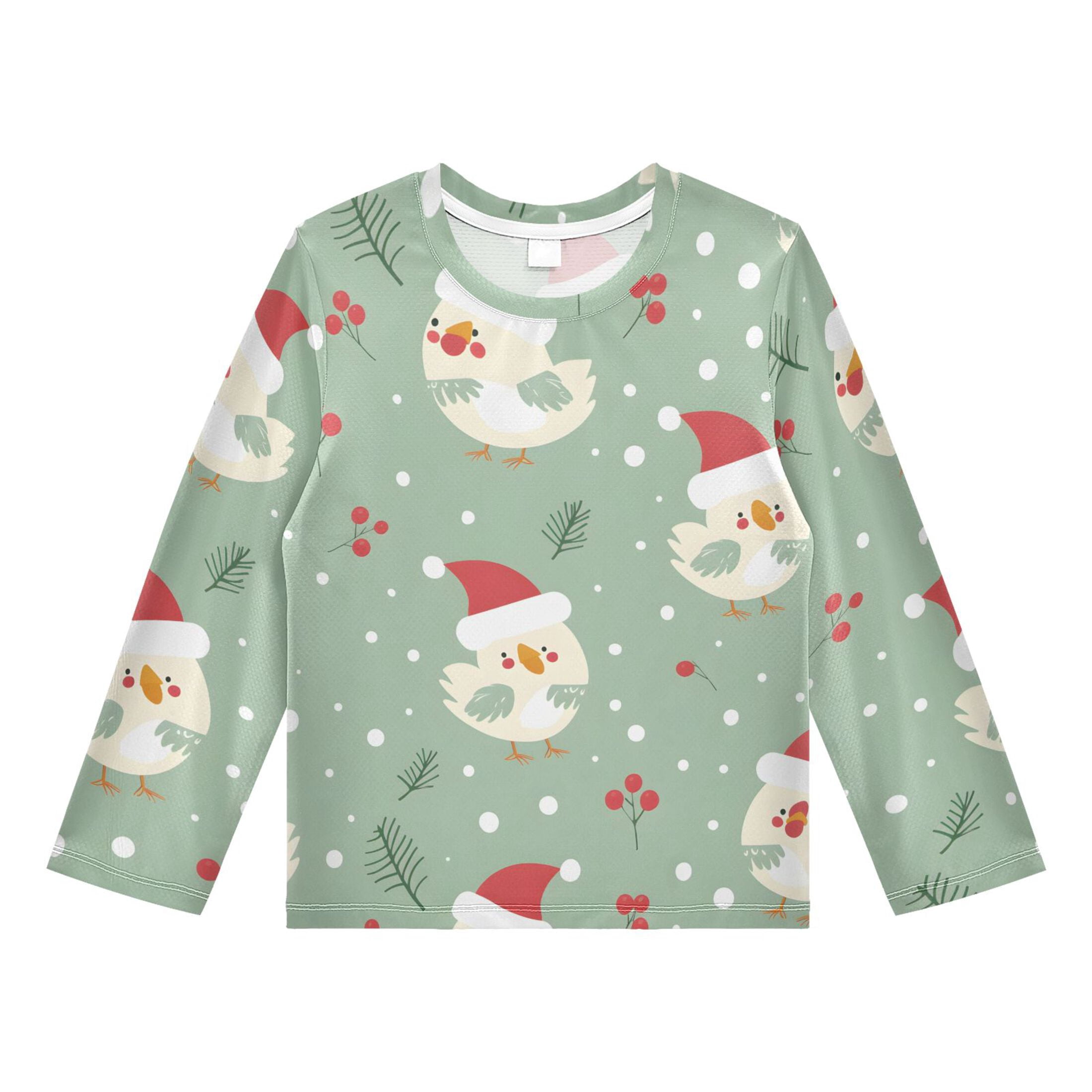 Chicken Boys' Rash Guard Shirts UPF 50 Plus Sun Protection Short Sleeve ...