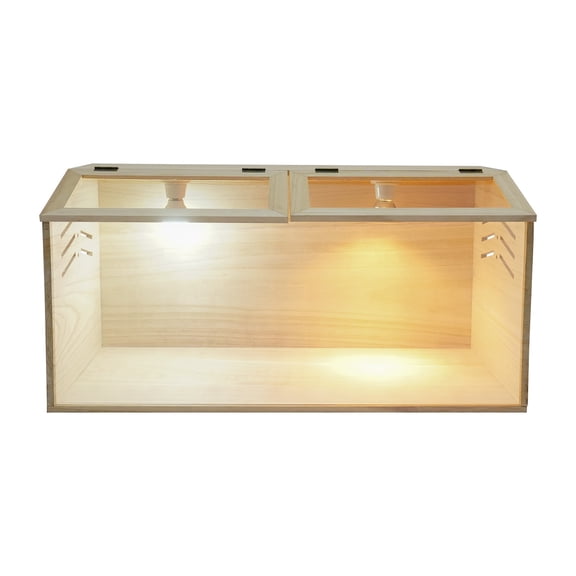 Chicken Brooder Box 31.5"  Indoor Chick Starter Pen with Auto Waterer & Feeder, Also for Ducklings, Kittens & Small Pets