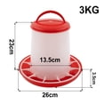 thumbnail image 1 of Chicken Bucket Duck Goose Fodder Barrel Bird Automatic Feeding Cup Farming Tool, 1 of 13