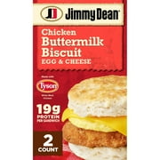 Jimmy Dean Chicken Buttermilk Biscuit Egg & Cheese, 11oz, 2 Count (Frozen)