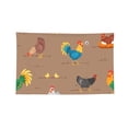 thumbnail image 1 of Chicken Cartoon Chick Hen Music Four Hole Decorated Banner Flag for Garden Yard Home Decoration Indoor Outdoor 4x6 Ft, 1 of 7