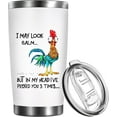 thumbnail image 1 of Chicken Choice for Chicken Lovers Women Men Funny Roaster Chicken Themed Ideas Girls for Friends 20 oz Stainless Steel Coffee Tumbler Cup Birthday Choice for Mothers Day Christmas, Chick, 1 of 7