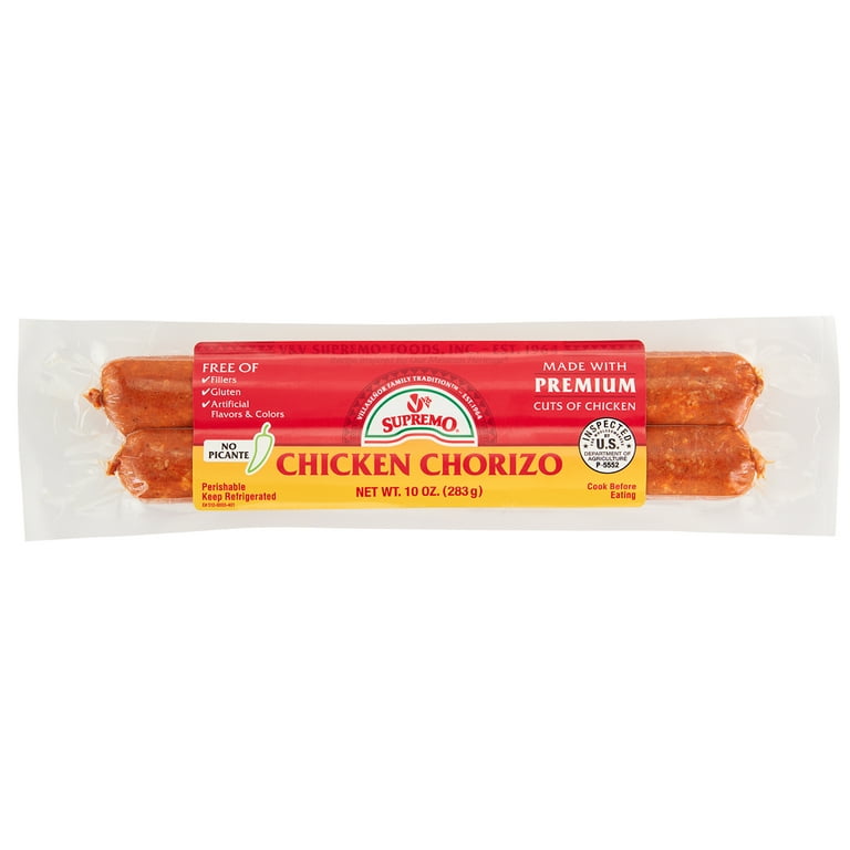 V&V Supremo Authentic Mexican Style Premium Chicken Chorizo