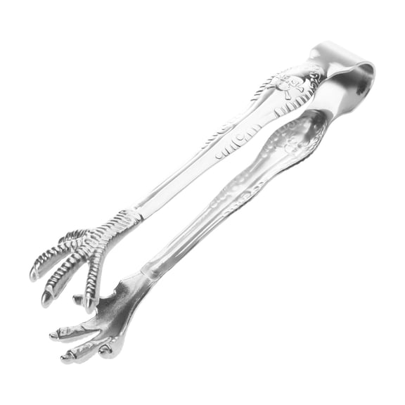 Chicken Claw Shape Ice-Cube Tongs Stainless Steel Serving Appetizers Tongs Non-stick Bread Tongs Easy to Clean