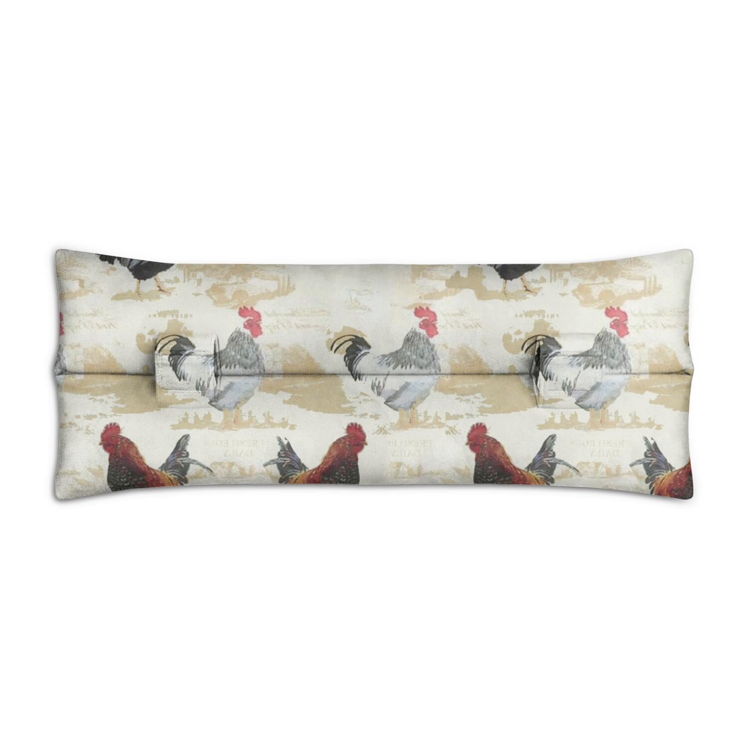 Chicken Clouds Watercolor Print Mastectomy Pillow - Breast Surgery Seatbelt Cushion for Women