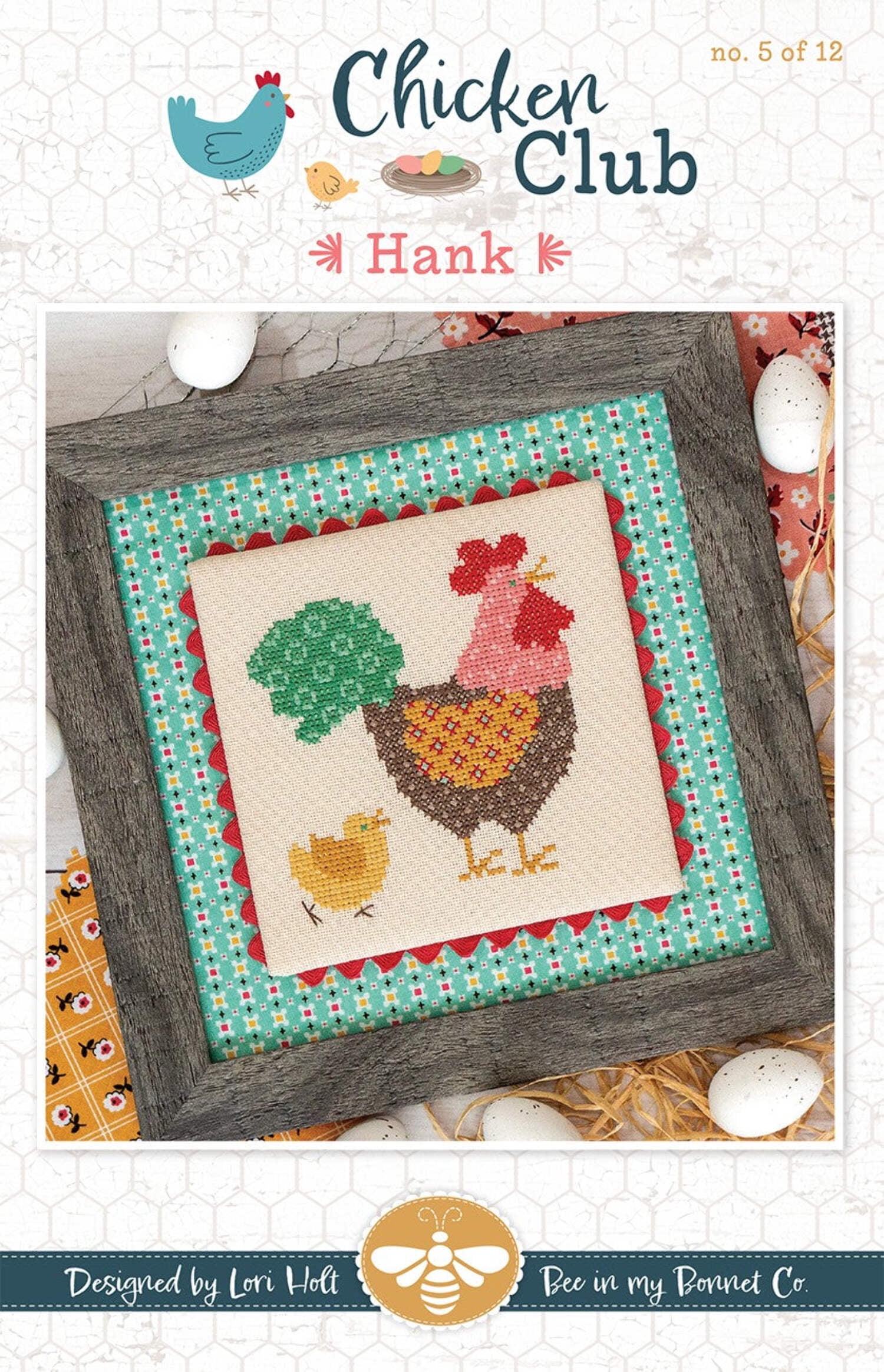 Chicken Club Cross Stitch Pattern of the Month 5 Hank - Walmart.com