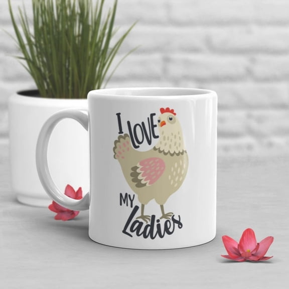 Chicken Coffee Mug, Cute Chicken Gift, Chicken Lover, Funny Chicken Cup, Gift Her, Him, Birthday, Hen, Mom, Dad, Farmer Farming Farm Mug.
