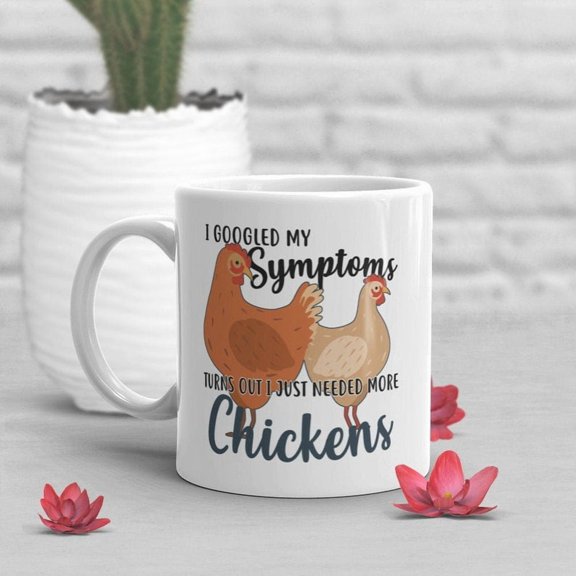 Chicken Coffee Mug, Cute Chicken Gift, Chicken Lover, Funny Chicken Cup, Gift for Her, Him, Birthday, Hen, Mom, Dad, Farmer Farming Farm Mug