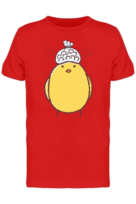 Chicken Cooling Head Cartoon T-Shirt Men -Image by Shutterstock, Male Small