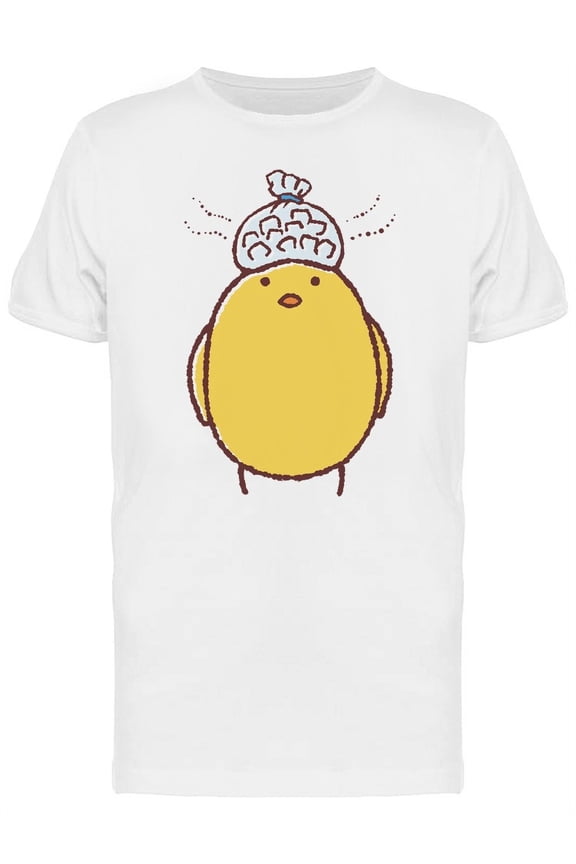 Chicken Cooling Head Cartoon T-Shirt Men -Image by Shutterstock, Male x-Large