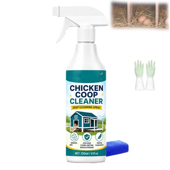 Chicken Coop Cleaner Spray, Multipurpose Cleaner For Perches And Floors