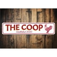 thumbnail image 1 of Chicken Coop Established Date Novelty Decor, Metal Wall Sign - 4x18 Inches, 1 of 4