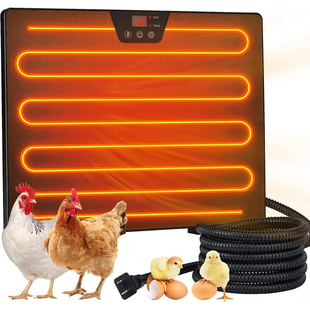 Chicken Coop Heater, 100/200 Watts Energy Efficient Safe Radiant Space