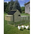 Chicken Coop, Outdoor Chicken Coop for 35 Chickens, 109in Chicken Coop