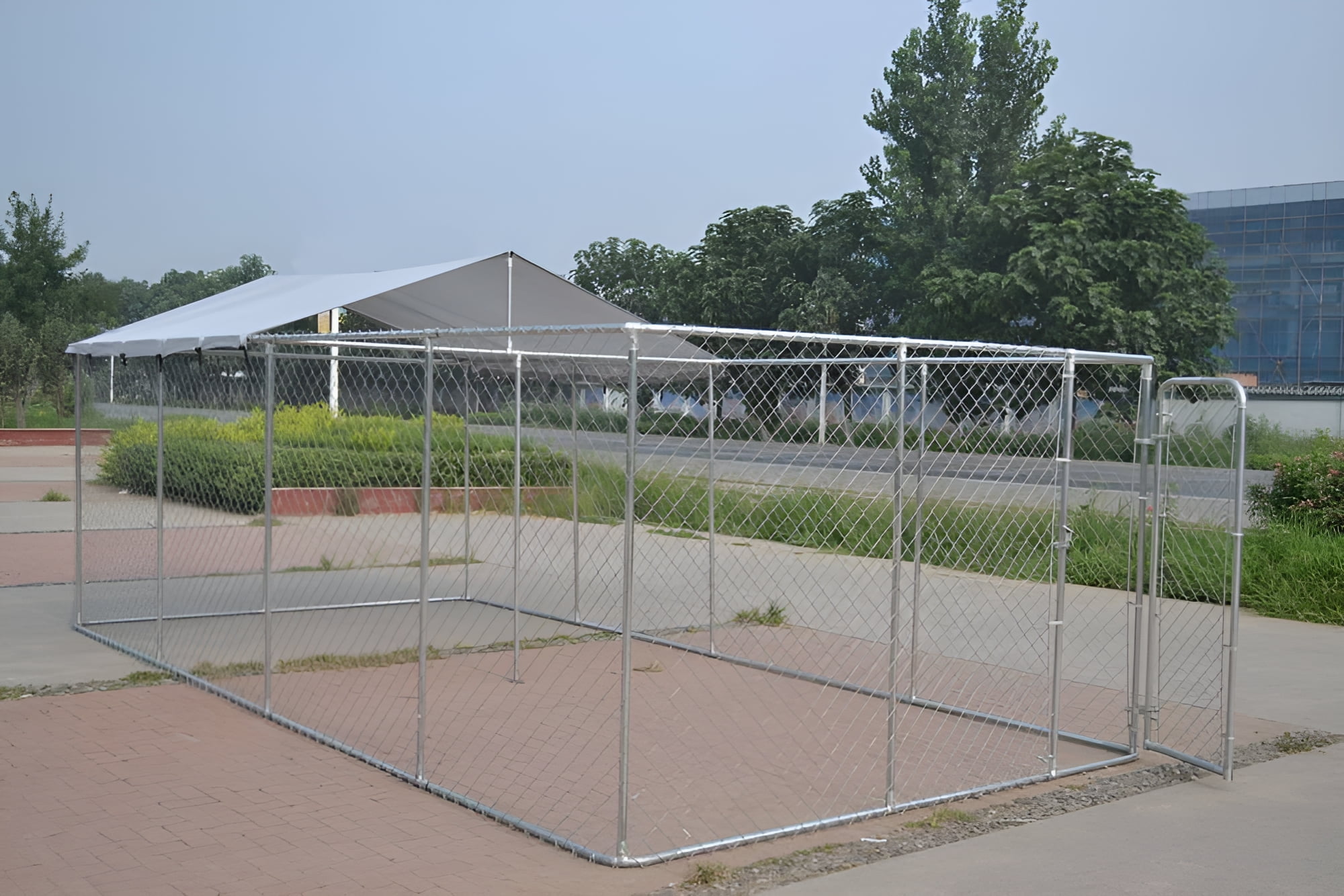 Chicken Coop Outlet Outdoor Chain Link Kennel Wire Pet Run Cage with Cover XLarge 240 L Backyard Fence Walmart