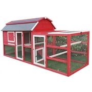 Chicken Coop Outlet Large 102 Wood Backyard Hen House Nesting Box & Run & Cleaning Tray