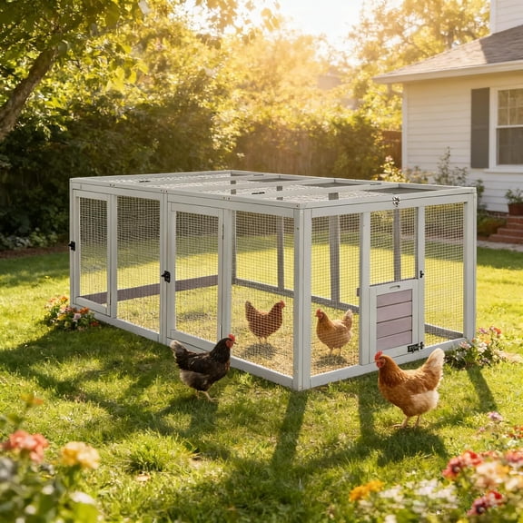 Chicken Coop Run Extension Rabbit Enclosure Outdoor Duck Hen Playpen