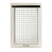 Chicken Coop Window 14" W x 21" H, Flush Mount Tilt Out White for Chicken Coops, Sheds, and Playhouses 1 PK (WCC1421W-BX1)