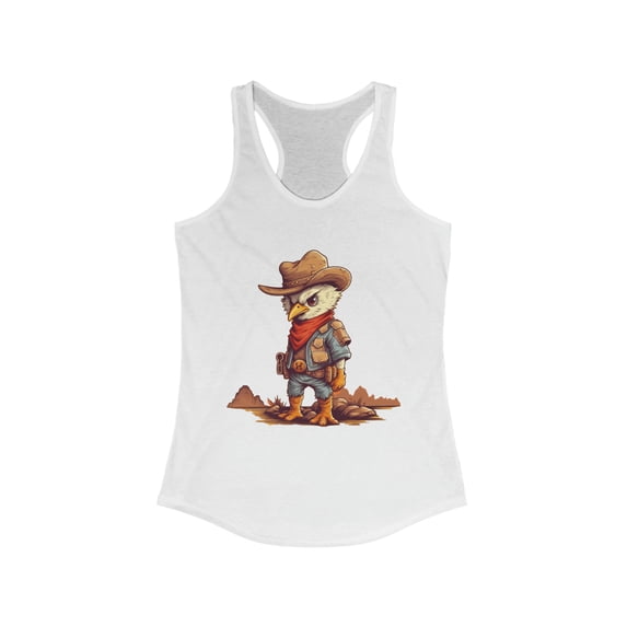 Chicken Cowboy - I'm Your Huckleberry - Women's Ideal Racerback Tank