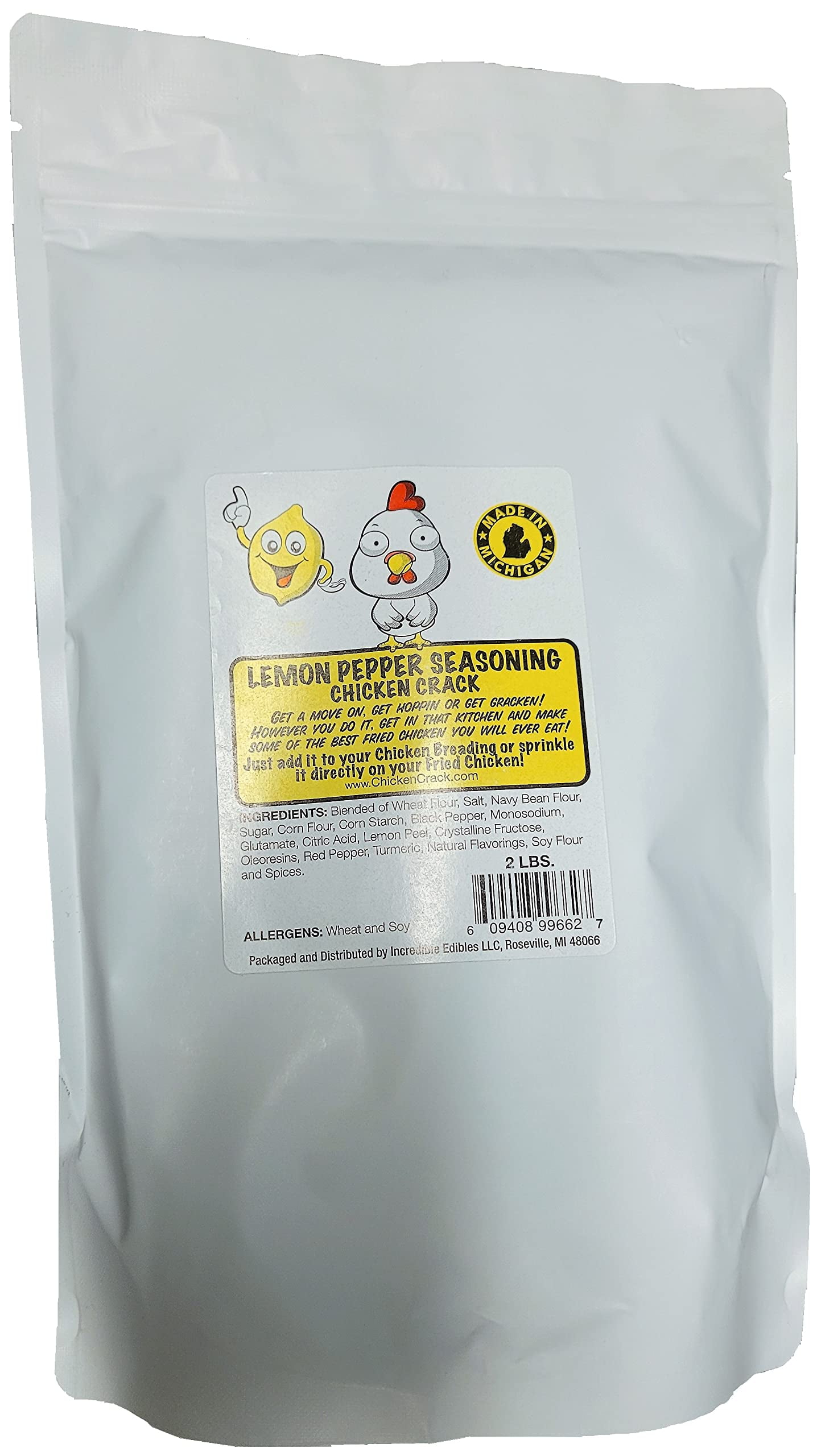 Chicken Crack Lemon Pepper SAF21 Seasoning 2LB Bag