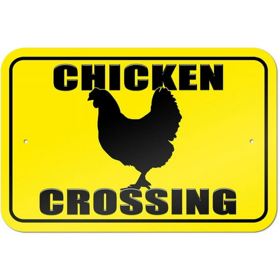Chicken Crossing Sign