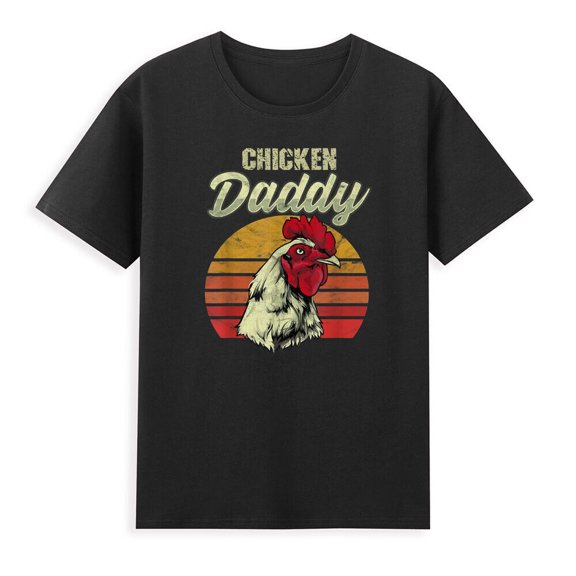 Chicken Daddy Distressed Funny Poultry Farmer Father's Gift Retro Men's T-Shirt