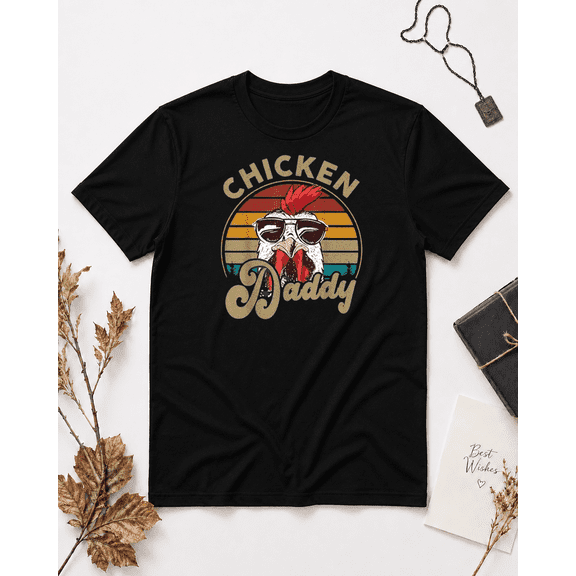 Chicken Daddy Retro Sunglasses Vintage Rooster Unisex T-Shirt, S-5XL