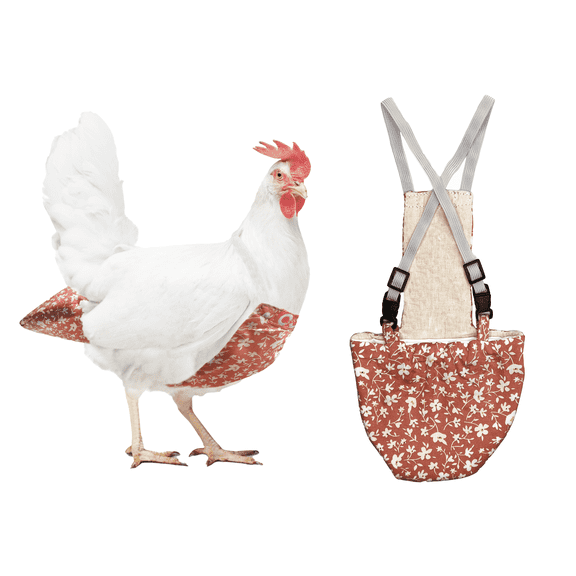 Chicken Diapers for Hens, Rooster (Size L)- Reusable, Adjustable by Uni Infinity, Size That FITS